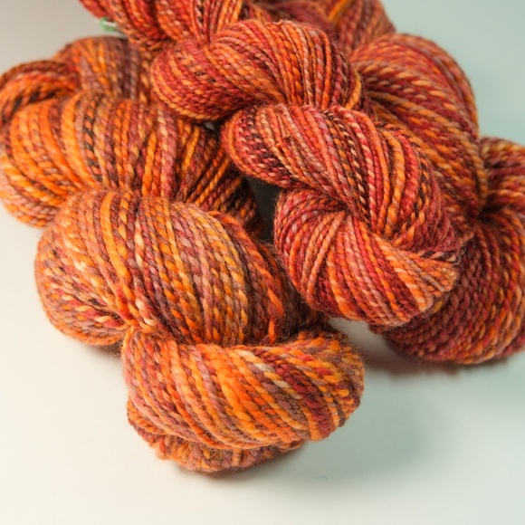 Autumn Handspun Corriedale Wool Yarn 172 Yds - Picture 3 of 6